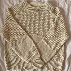 Cream knitted sweater